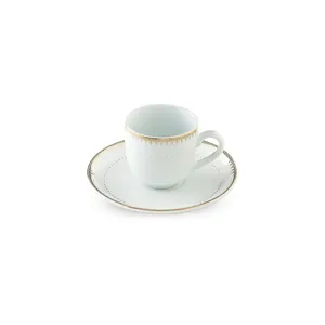 ست فنجان قهوه خوری 12 پارچه چینی زرین ایران مدل سپیدار درجه 3