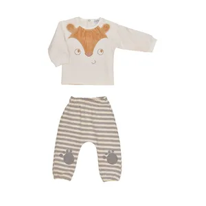 ست تیشرت و شلوار نوزادی پاپو مدل fox