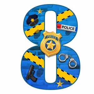 استند رومیزی مدل عدد 8 طرح پلیس کد 1611