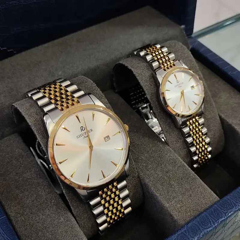 ست ساعت مچی عقربه ای زنانه و مردانه شوپیر مدل GL207A005