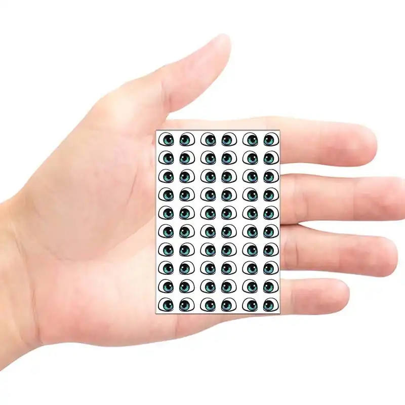 چشم عروسک مدل رزینی 6 میل کد 03 بسته 60 عددی