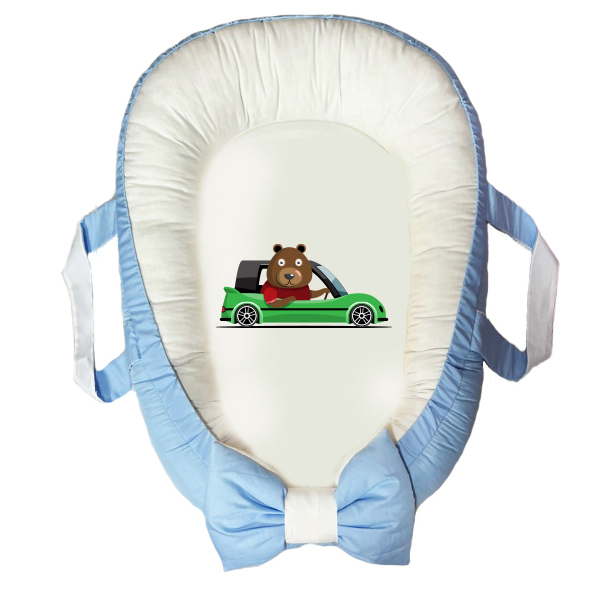 سرویس خواب سه تکه نوزاد مدل گارد محافظ دار طرح ماشین کد 030
