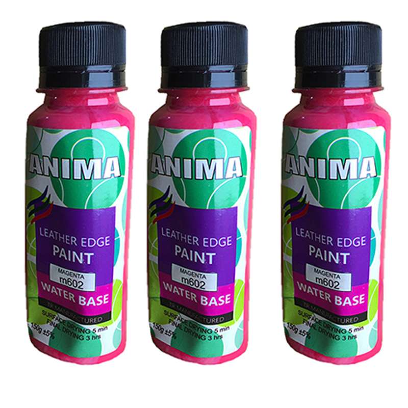 رنگ صورتی لبه چرم آنیما کد Magenta3x حجم 150 میلی لیتر بسته 3 عددی رنگ صورتی لبه چرم آنیما کد Magenta3x حجم 150 میلی لیتر بسته 3 عددی