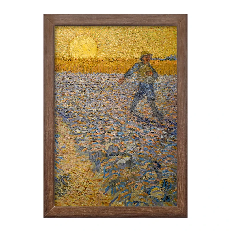 تابلو خندالو طرح بذرپاش ونسان ونگوگ (Van Gogh) کد 36821