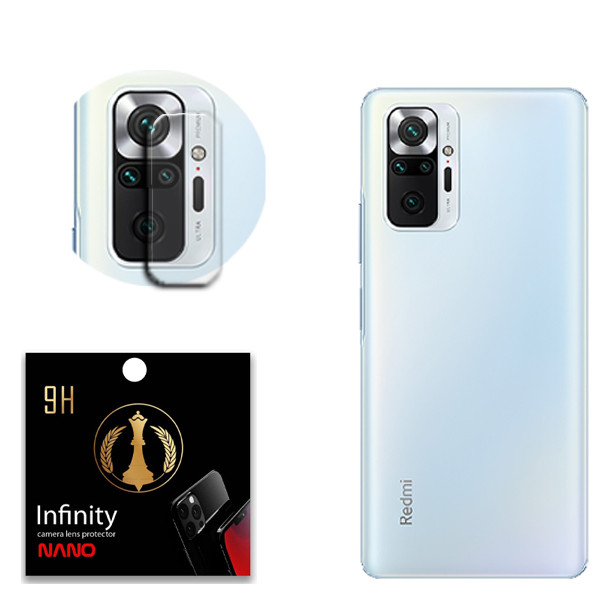 محافظ لنز دوربین اینفینیتی  مدل Pro Max مناسب برای گوشی موبایل شیائومی Redmi Note 10 Pro