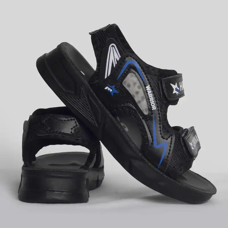 صندل پسرانه مدل WARRIOR کد BLU رنگ مشکی