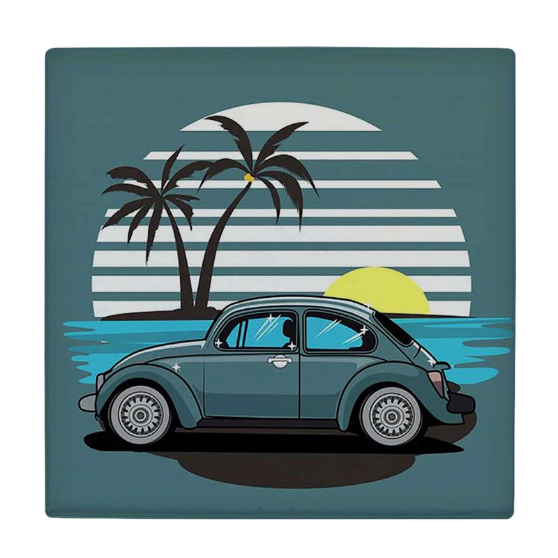 زیر لیوانی  طرح اتومبیل کلاسیک کد    6104531_5360