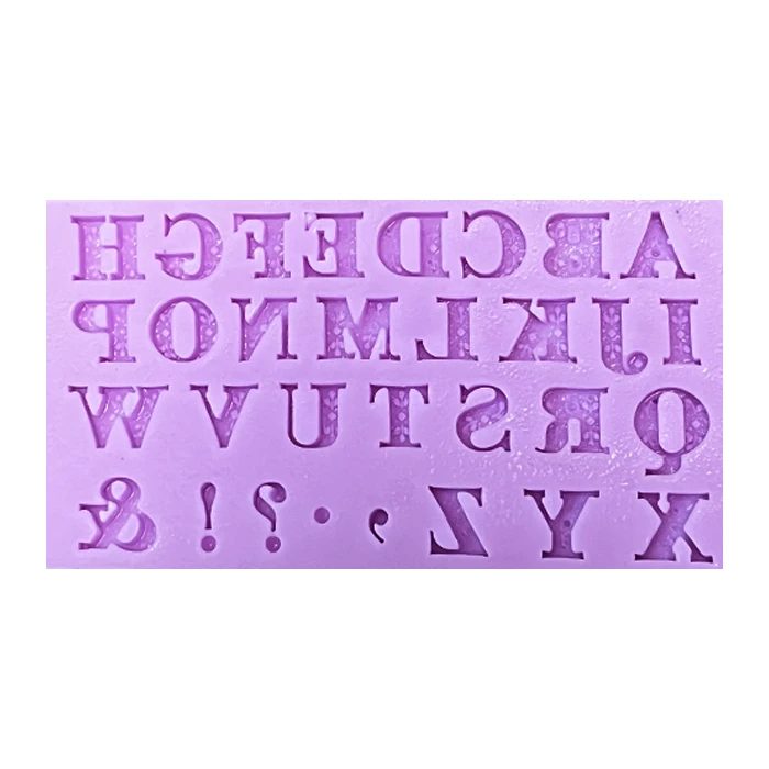 قالب مالد فوندانت مدل حروف انگلیسی