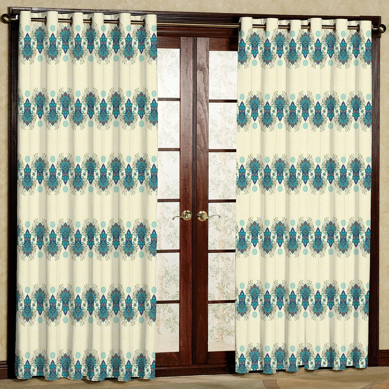 پرده مدل مخمل پانچی کد 117سایز 140x280 سانتی متر