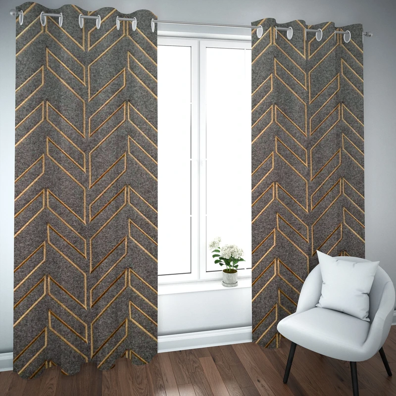 پرده مدل چاپی هازان سایز 300×150 سانتی متر 