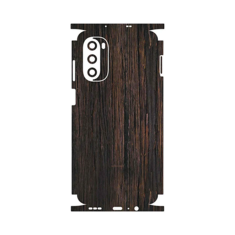 برچسب پوششی ماهوت مدل Burned_Wood-FullSkin مناسب برای گوشی موبایل موتورولا Moto G52