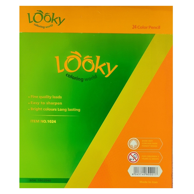 مداد رنگی 24 رنگ لوکی مدل 24