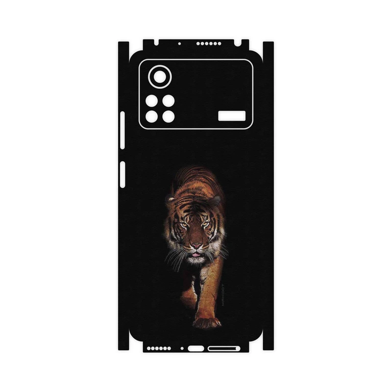 برچسب پوششی ماهوت مدل Wild-Tiger-FullSkin مناسب برای گوشی موبایل شیائومی Poco X4 Pro 5G