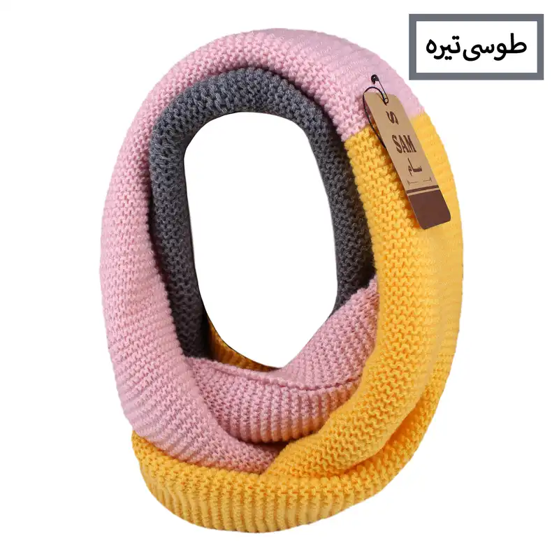 شال گردن بافتنی سام طرح اسپرت رینگی کد LUXE_2022