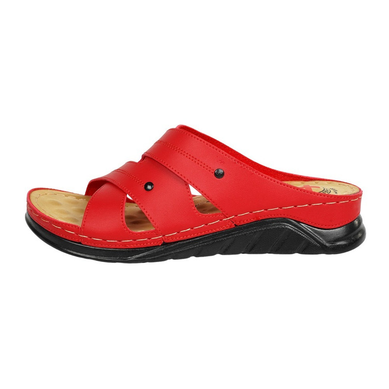 دمپایی زنانه پاپا مدل آدرینا رنگ قرمز