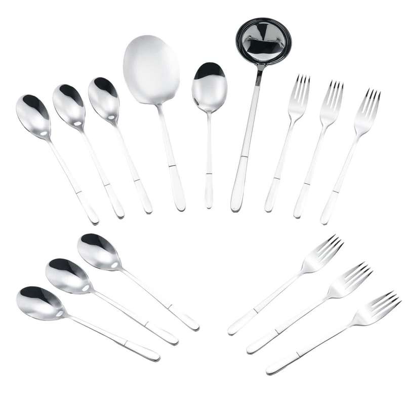 سرویس قاشق و چنگال 15 پارچه جی فی نی مدل 06