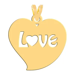 آویز گردنبند طلا 18 عیار زنانه فرشته مدل WNL-000389 LOVE