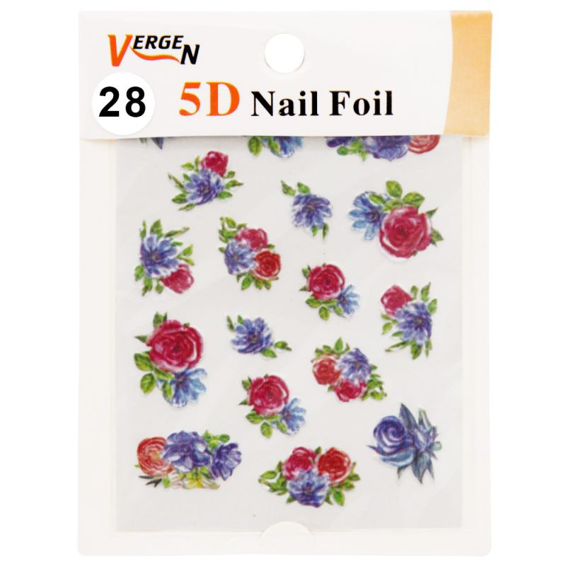 استیکر طراحی ناخن ورژن مدل GS125 مدل 28