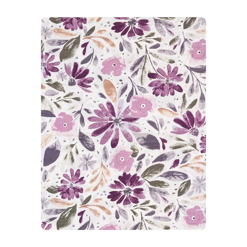 ملحفه فیلور آدنو مدل بنفشه کد FI44 دونفره سایز 220x240 سانتی‌متر