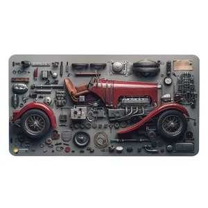 ماوس پد هومرو مدل MX2289 طرح ماشین کلاسیک 