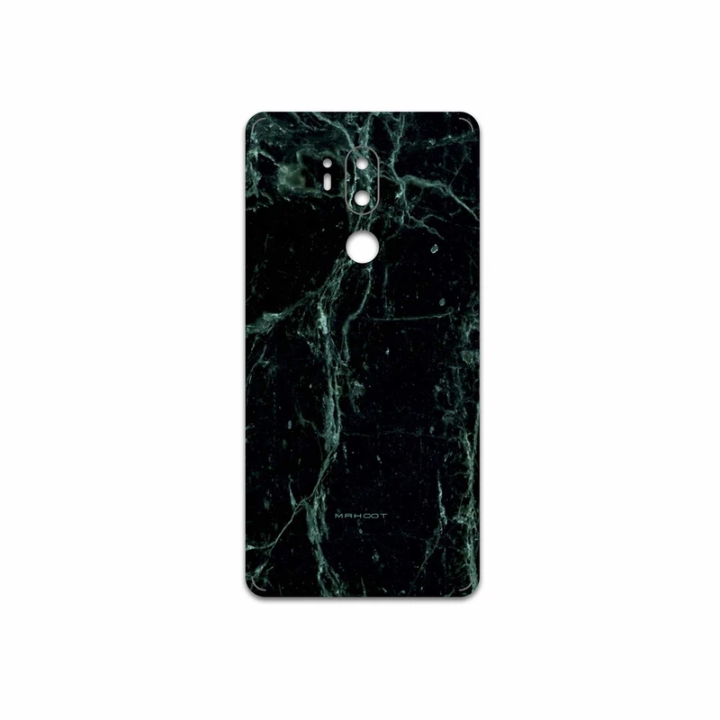 برچسب پوششی ماهوت مدل Graphite-Green-Marble مناسب برای گوشی موبایل ال جی G7 PLUS THINQ
