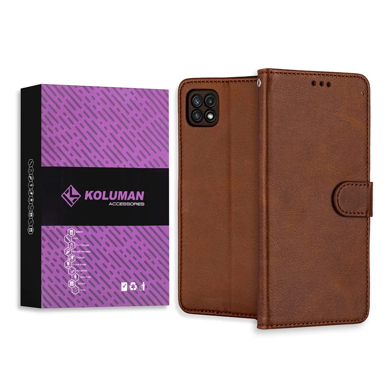 کیف کلاسوری کلومن مدل CALF SKIN مناسب برای گوشی موبایل سامسونگ GALAXY A22 5G