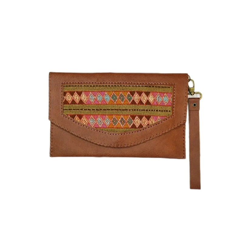 کیف دستی دست دوز زنانه مدل سوزن دوزی مدل ۰۴۶۶۸