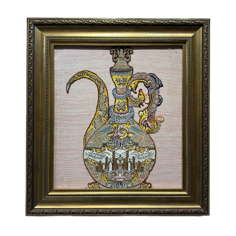 تابلو فرش دستباف طرح اثار باستانی کد 890