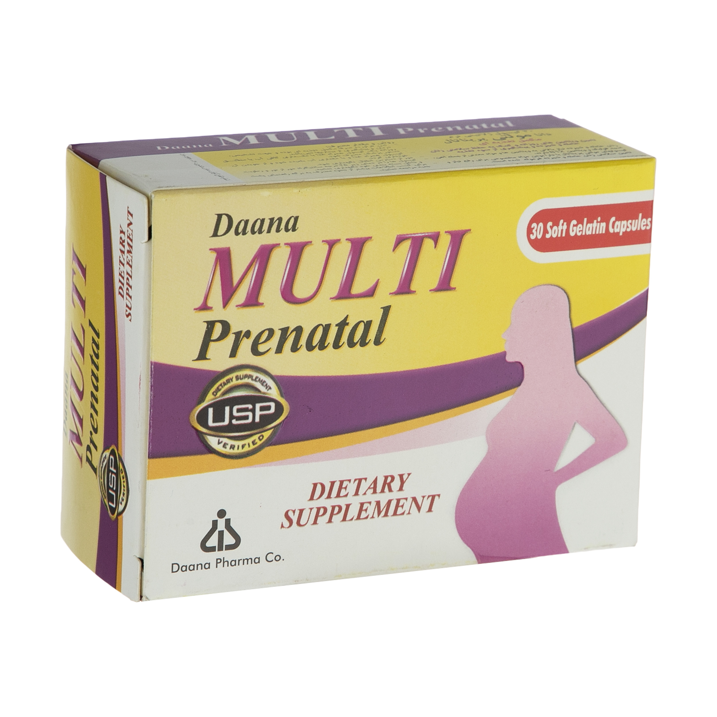کپسول مولتی پریناتال داروسازی دانا بسته 30 عددی کپسول مولتی پریناتال داروسازی دانا بسته 30 عددی