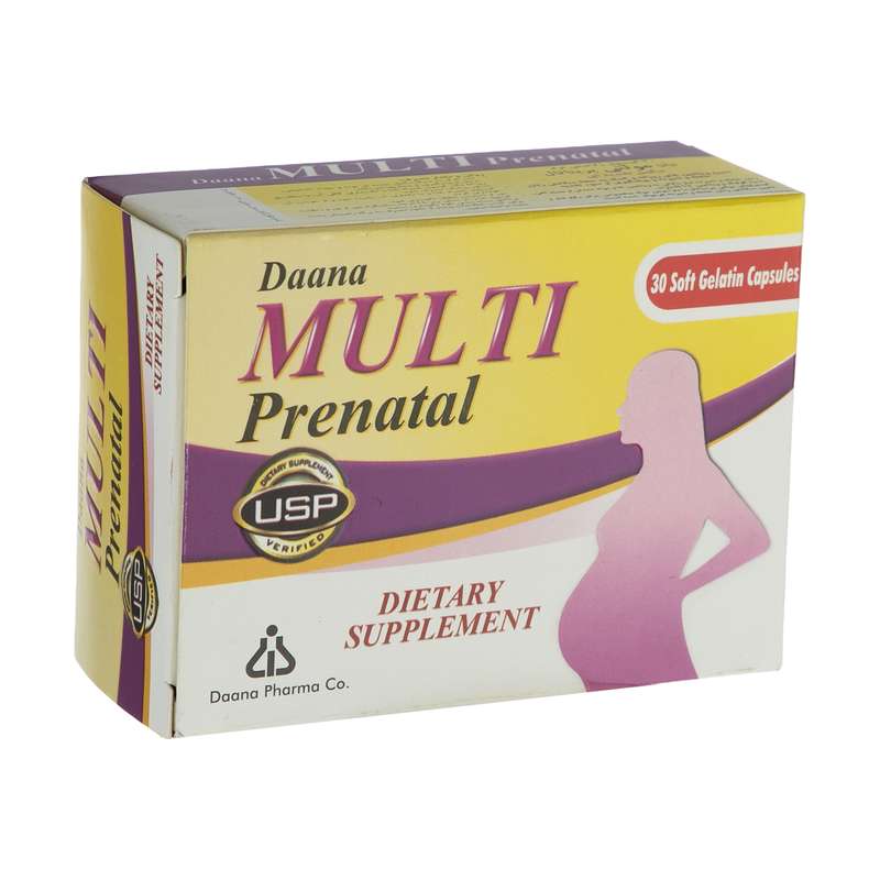 کپسول مولتی پریناتال داروسازی دانا بسته 30 عددی کپسول مولتی پریناتال داروسازی دانا بسته 30 عددی