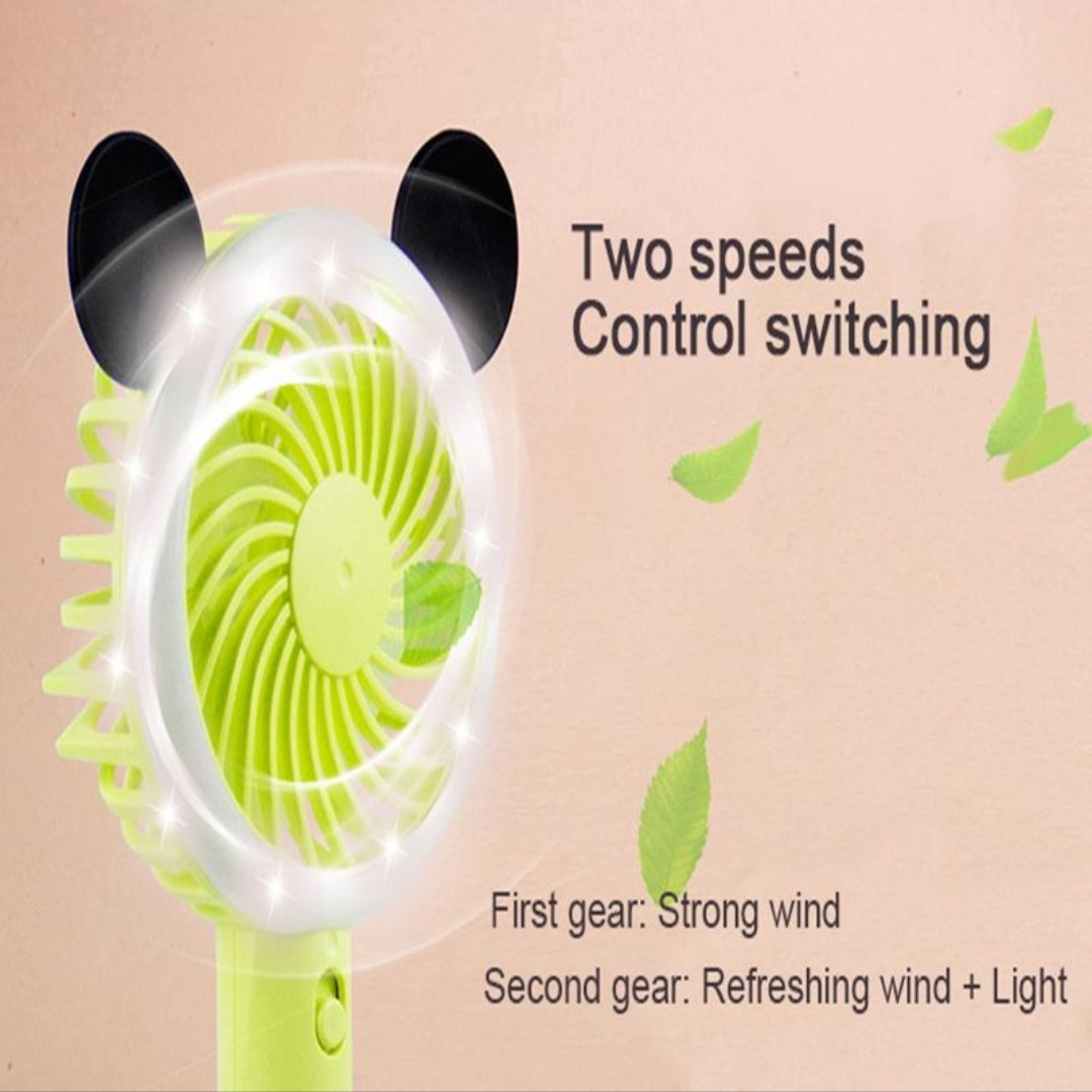 پنکه همراه مدل رینگ لایت دار شارژی پنکه همراه مدل رینگ لایت دار شارژی