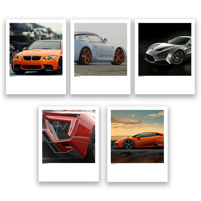 آویز تزیینی عرش مدل فانتزی ماشین کد Asa375 مجموعه پنچ عددی