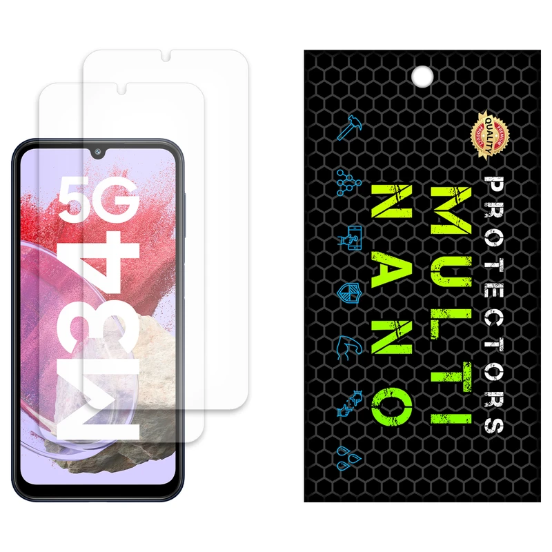 محافظ صفحه نمایش مات مولتی نانو مدل X-S2M مناسب برای گوشی موبایل سامسونگ Galaxy M34 5G بسته دو عددی