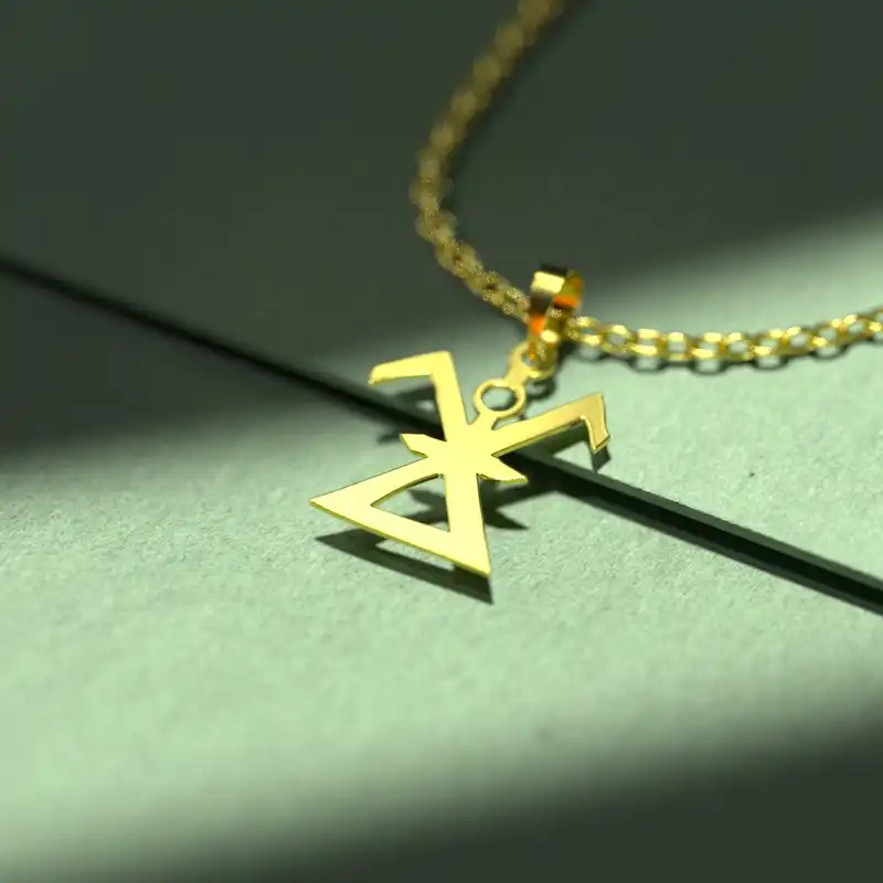 گردنبند طلا 18 عیار زنانه مدوپد مدل هندسی کد D3-1-1129