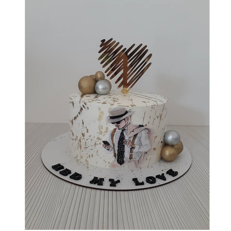 تاپر تزیین کیک به گز مدل lux Boy