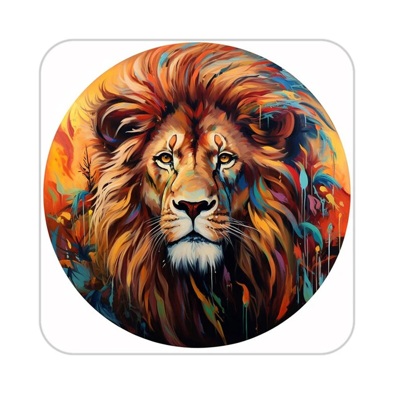 زیر لیوانی کاکتی طرح شیر مدل mp23727