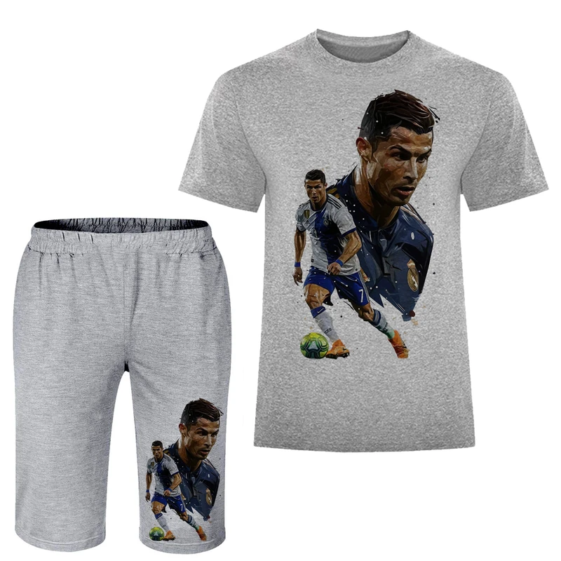 ست تی شرت و شلوارک مردانه مدل رونالدو A241