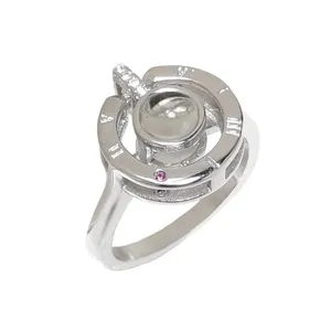 انگشتر نقره زنانه مدل دوستت دارم به چند زبان  کد 121