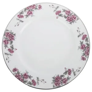 بشقاب میوه خوری چینی زرین ایران مدل آران درجه یک بسته 6 عددی