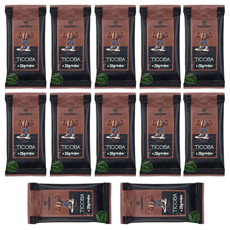 پروتئین بار قهوه تیکوبا کنلیتا - 50 گرم بسته 12 عددی