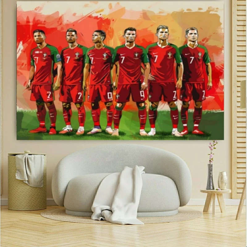 تابلو بوم طرح مخمل اسطوره دنیای فوتبال رونالدو کد GR1141