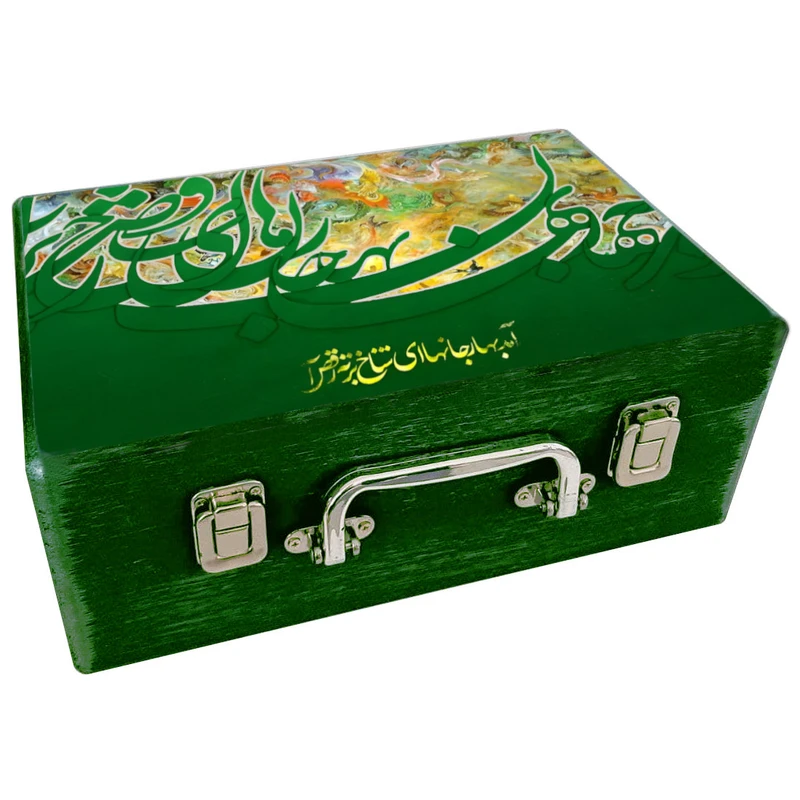  جعبه هدیه چوبی مدل چمدان بهاری کد WS622
