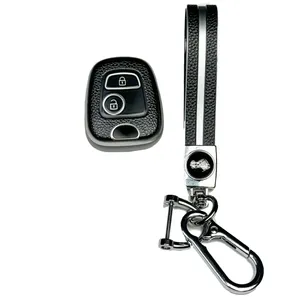 کاور ریموت و سوئیچ خودرو آراکس یدک مدل AY-5914 طرح چرمی مناسب برای پژو 206 به همراه جاسوئیچی