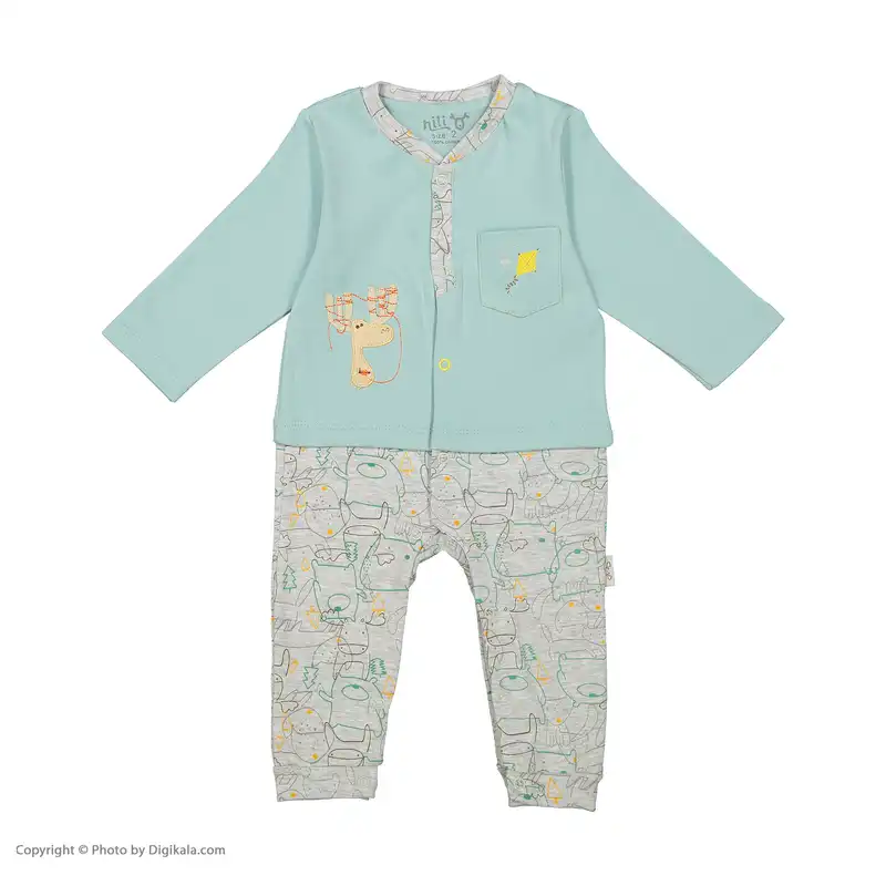 سرهمی نوزادی پسرانه نیلی مدل deer 83200