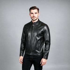 کت چرم مردانه چرم مشهد مدل K0608-001