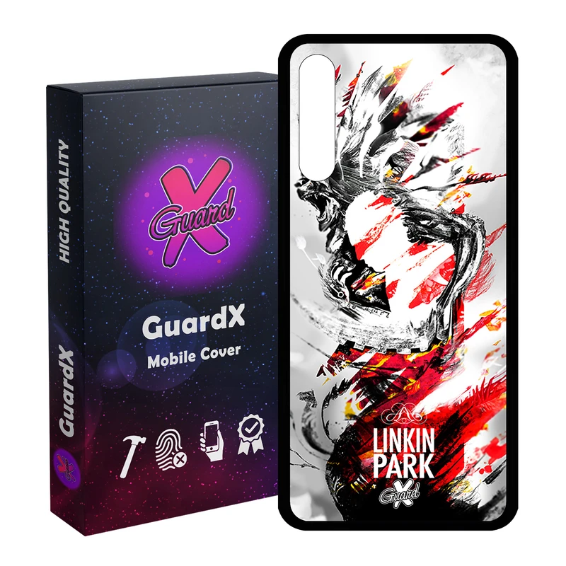کاور گارد ایکس طرح Linkin Park مدل Glass10082 مناسب برای گوشی موبایل هوآوی Y8P / P Smart S