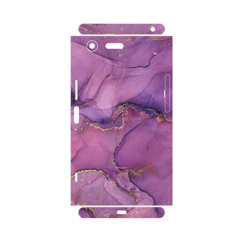 برچسب پوششی ماهوت مدل Purple Marble-FullSkin مناسب برای گوشی موبایل سونی Xperia XZ Premium