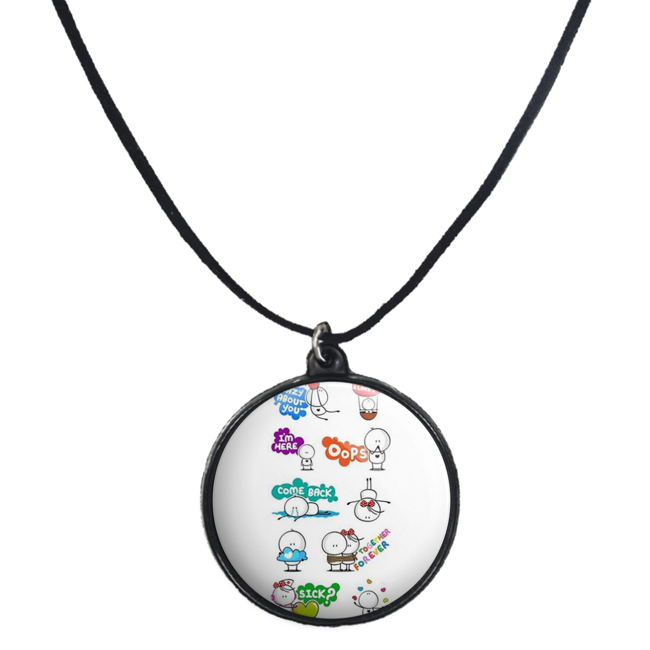 گردنبند پرمانه طرح عاشقانه کد pmb.5551 مدل دو طرفه