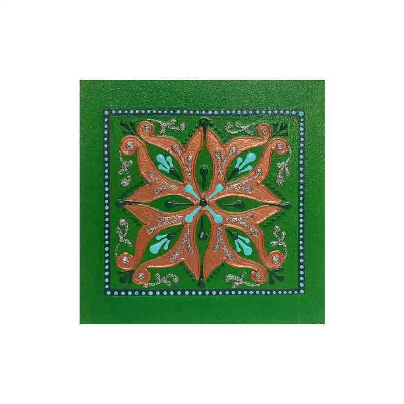 دیوار کوب چوبی مدل نقطه کوبی