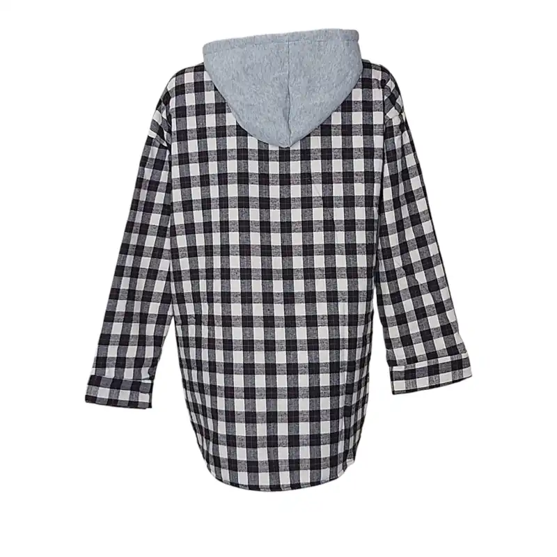 پالتو زنانه مدل داخل خز چهارخونه 187